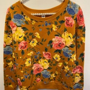 OldNavy floral print sweat shirt. Woman’s size M.